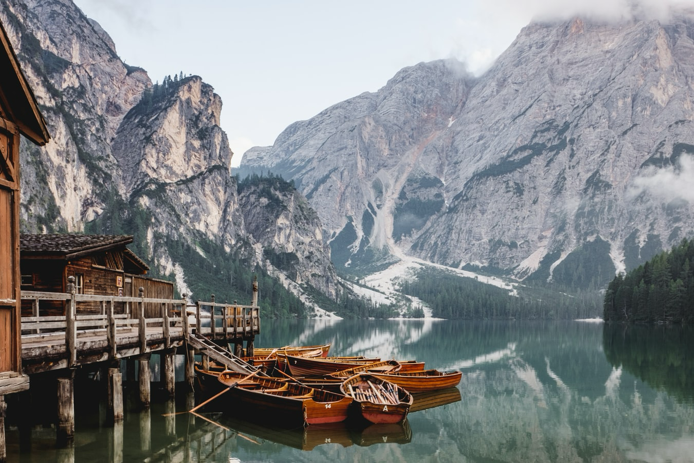 Lago di Braies Landscape
